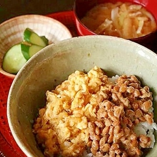 てんたま納豆丼